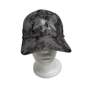 DEADEYE OUTFITTERS Duck Gray Fractal Camo Flexfit Hat Cap Small Medium Hunting